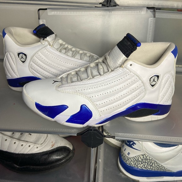 Jordan 14 hyper Royal size 10.5 retro with original box - Picture 2 of 7